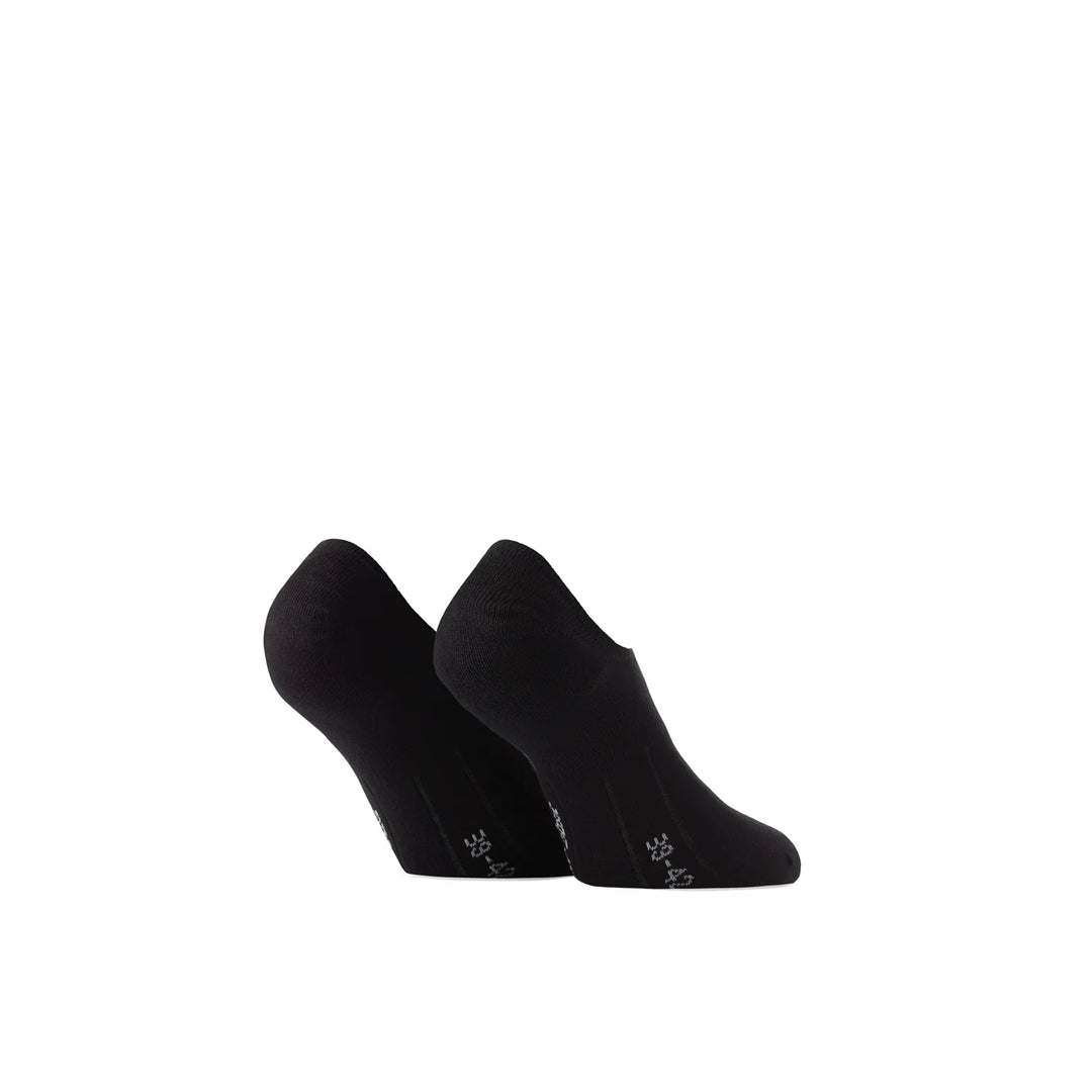 Calzini Footies con silicone neri - confezione da 2