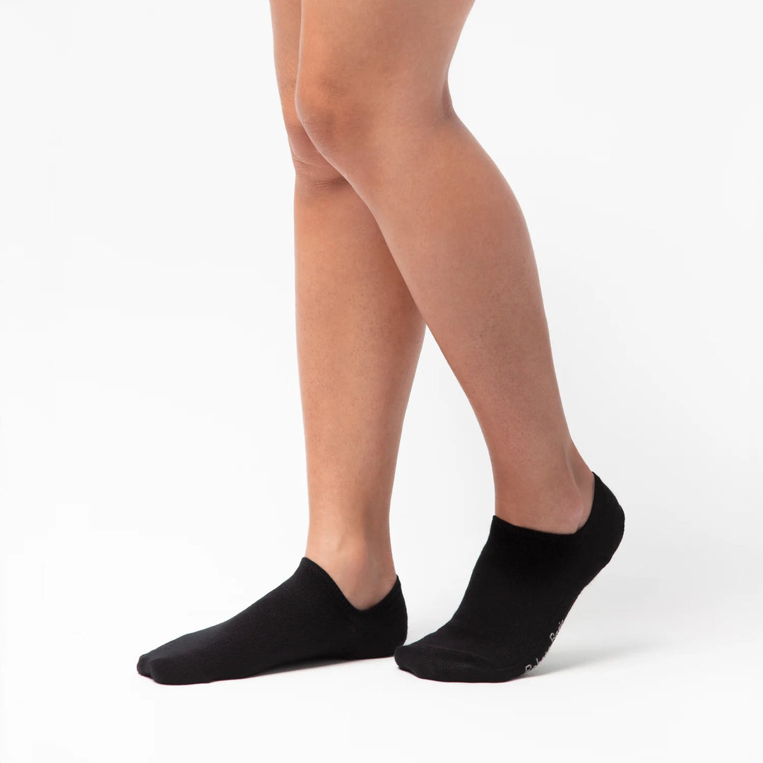 Calzini Footies con silicone neri - confezione da 2