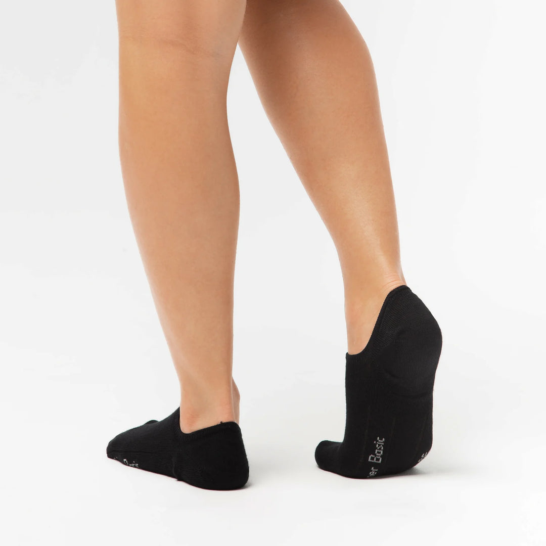 Calzini Footies con silicone neri - confezione da 2
