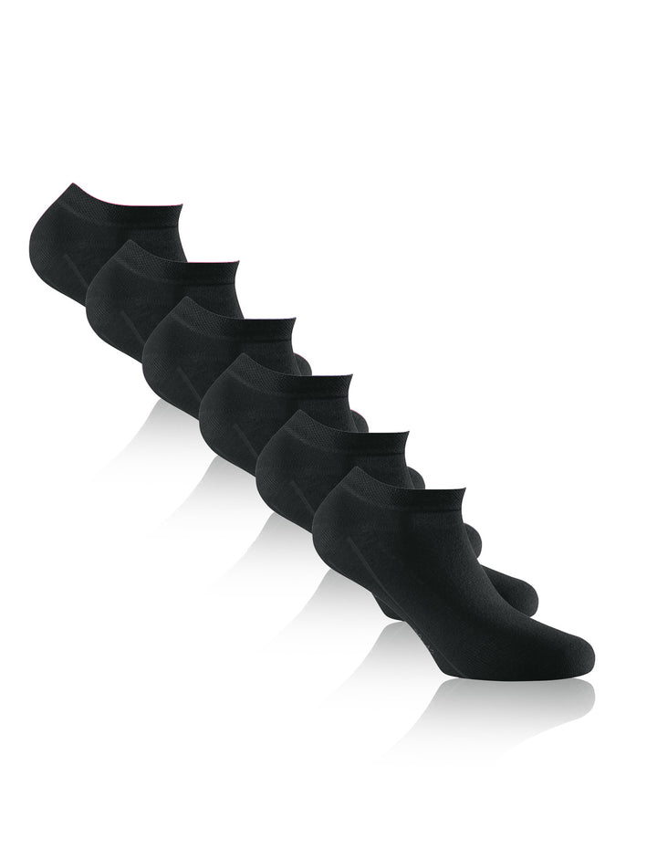 Bambus Sneaker Socken 3er-Pack aus Viskose – in Schwarz – UMOR SOX