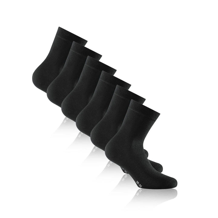 Schwarze Bambus-Socken im 3er Pack – weiche und atmungsaktive Mid Cut Socken
