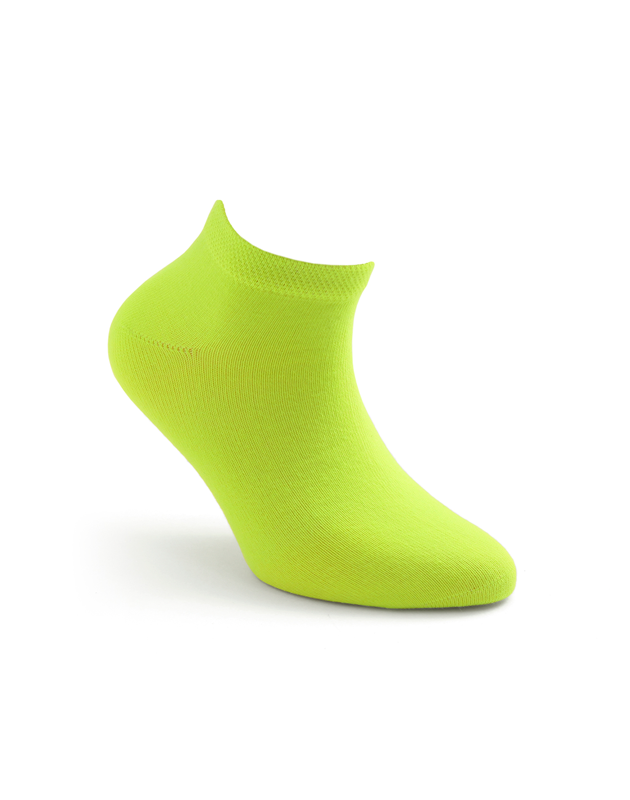 Kinder Sneaker Socken Neon Gelb – bequem und leuchtend
