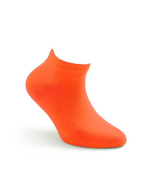 Kinder Sneaker Socken Neon Orange – bequem und leuchtend