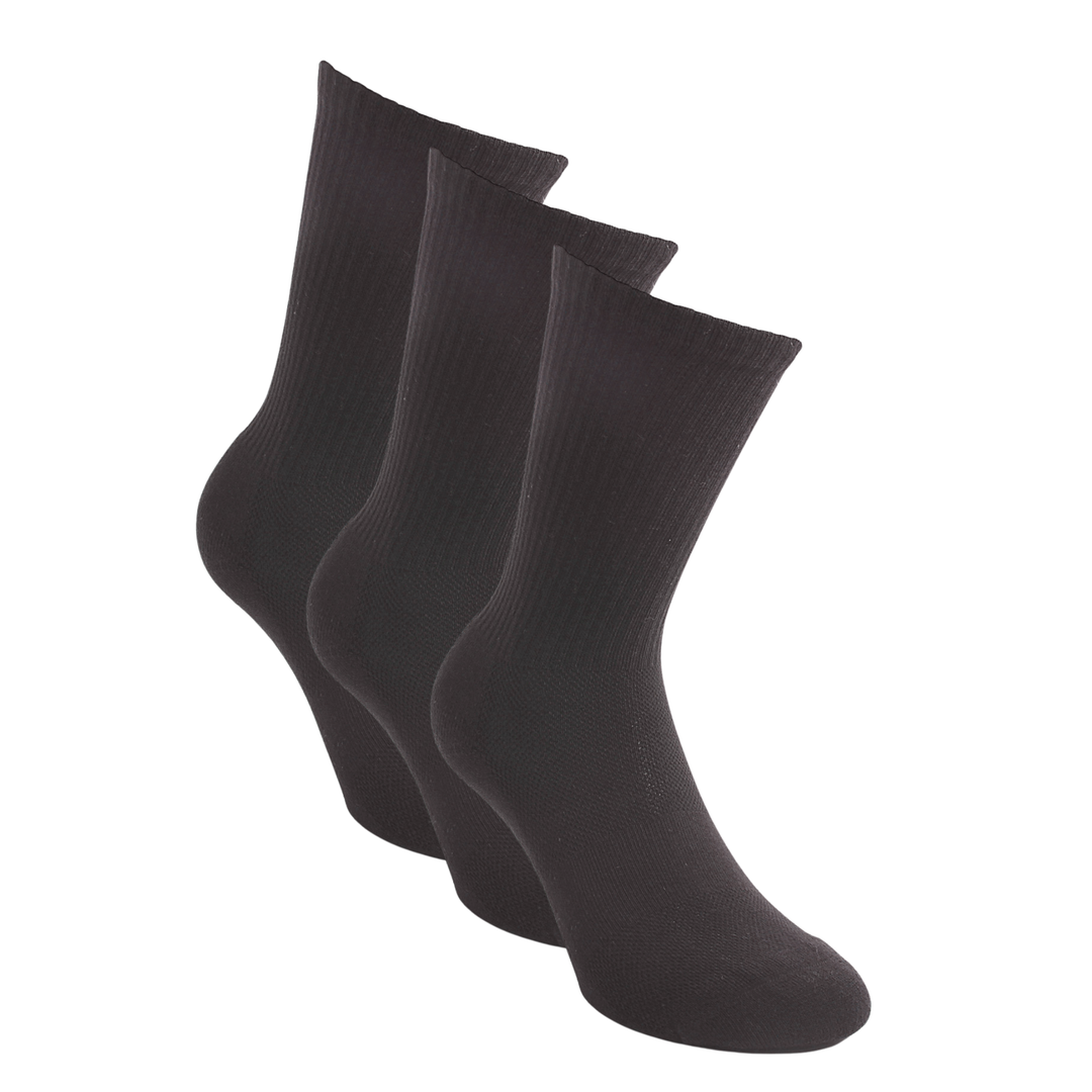 performance sportsocken 3er pack atmungsaktiv schwarz herren