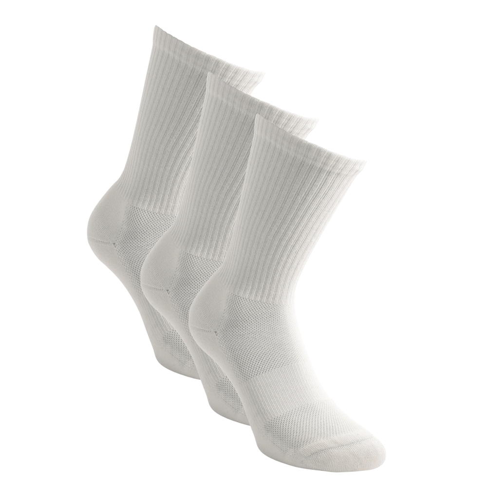 performance sportsocken 3er pack atmungsaktiv weiss herren