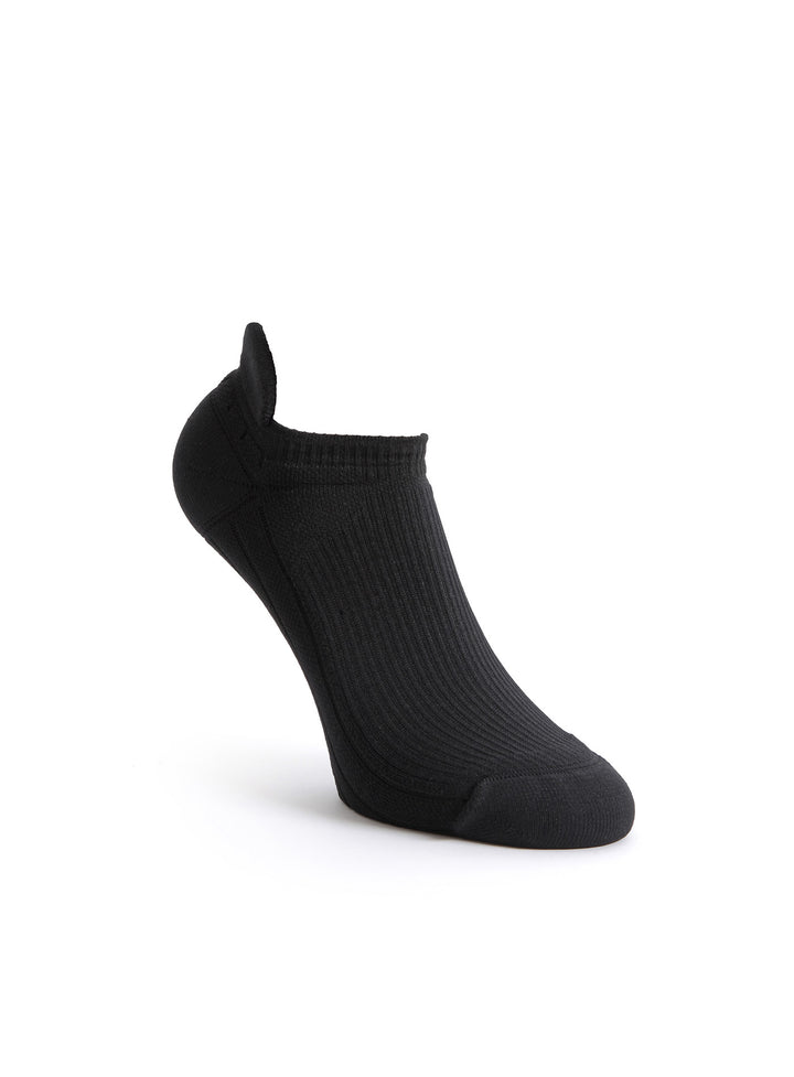 Sport Sneaker Kompressionssocken – Tech Running Schwarz – Leicht & Präzise